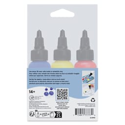 Liquid Sculpey Multi-Pack - Primary Colors Multi-Pack, Set of 3 back of packaging