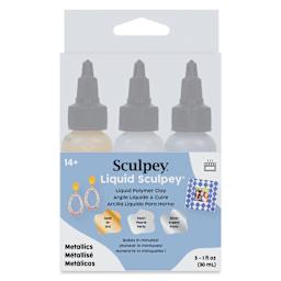 Liquid Sculpey Multi-Pack - Metallic Colors Multi-Pack, Set of 3 front of packaging