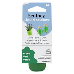 Liquid Sculpey - Green, 1 oz front of packaging