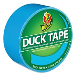 ShurTech Color Duck Tape - 1.88" x 20 yds, Electric Blue top of roll