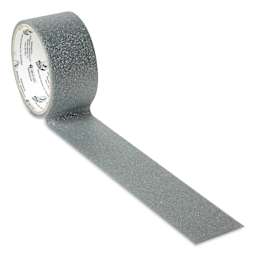 Duck Glitter Tape - 1.88" x 5 yds, Silver Glitter