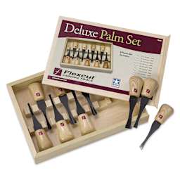 Flexcut Deluxe Palm-Sized Carving Tools - Set of 9