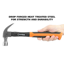 GreatNeck Fiberglass Curved Claw Hammer - drop forged heat treated steel