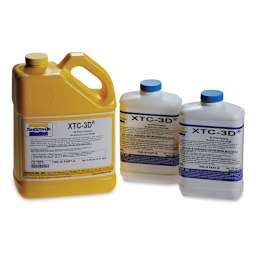 Smooth-On XTC-3D High-Performance 3D Print Coating - Jugs of Parts A and B Coating components 