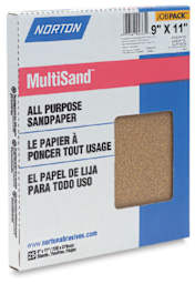 Norton Sandpaper - Left angle view of Assorted pack of Sandpaper