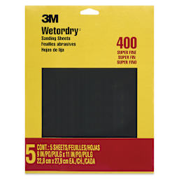 3m Wetordry Sandpaper - Super Fine, 9" x 11", Pkg of 5