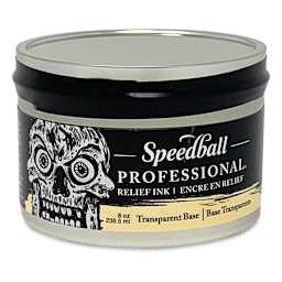 Speedball Professional Relief Ink - Transparent Base, 8 oz