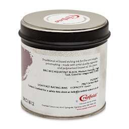Cranfield Traditional Etching Ink - Antique Black, 250 g - back