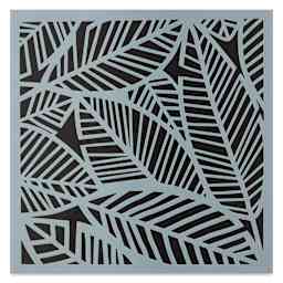 The Crafter's Workshop Stencil - Banana Leaves, 6" x 6"