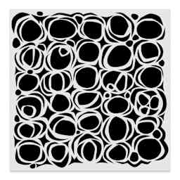 The Crafter's Workshop Stencil - Circles Nested, 6" x 6"