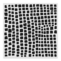 The Crafter's Workshop Stencil - Square Stones, 6" x 6"