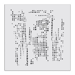 The Crafter's Workshop Stencil - Tile Texture, 6" x 6"