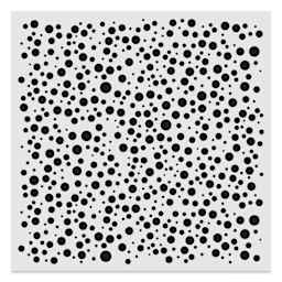 The Crafter's Workshop Stencil - Random Bubbles, 6" x 6"