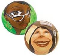 have a ball with distorted self portraits