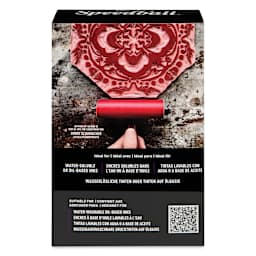 Speedball Soft Rubber Brayer - 3", back of packaging