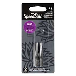 Speedball Linoleum Cutter - Pkg of 2, No. 4 Square Gouge (Front of package)