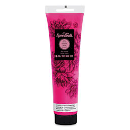 Speedball Water-Soluble Block Printing Ink- Fluorescent Magenta, 5 oz