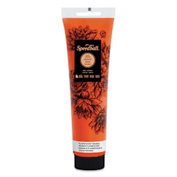 Speedball Water-Soluble Block Printing Ink - Fluorescent Orange, 5 oz