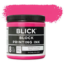 Blick Water-Soluble Block Printing Ink - Magenta, 8 oz Jar