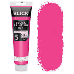 Blick Water-Soluble Block Printing Ink - Magenta, 5 oz Tube