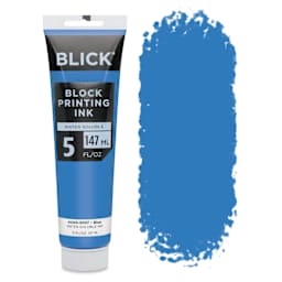 Blick Water-Soluble Block Printing Ink - Blue, 5 oz Tube