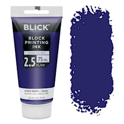 Blick Water-Soluble Block Printing Ink - Violet, 2.5 oz Tube