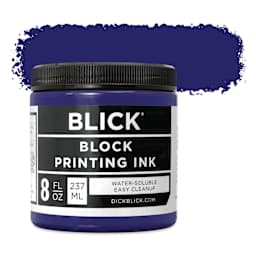 Blick Water-Soluble Block Printing Ink - Violet, 8 oz Jar