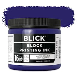 Blick Water-Soluble Block Printing Ink - Violet, 16 oz Jar