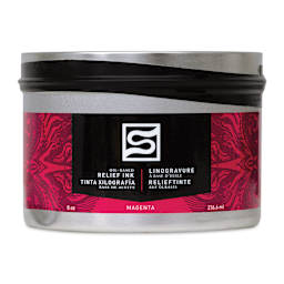 Speedball Oil-Based Relief Ink - Magenta, 8 oz front of packaging