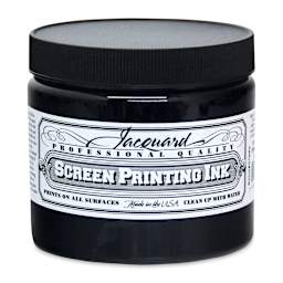 Jacquard Screen Printing Ink - Black, 16 oz