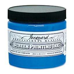Jacquard Screen Printing Ink - Sky Blue, 16 oz