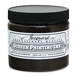 Jacquard Screen Printing Ink - Brown, 16 oz