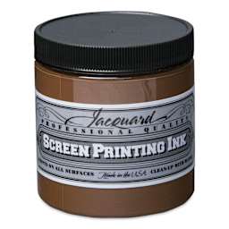 Jacquard Screen Printing Ink - Opaque Brown, 8 oz