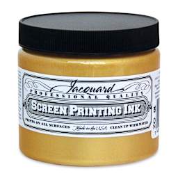 Jacquard Screen Printing Ink - Solar Gold (Metallic), 16 oz