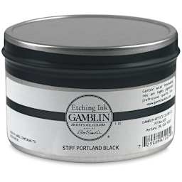 Gamblin Etching Ink - Stiff Portland Black, 1 lb