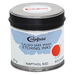 Cranfield Caligo Safe Wash Etching Ink - Napthol Red, 250 g Can - front