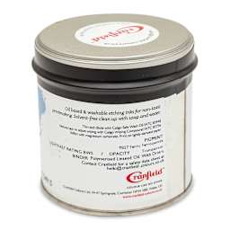 Cranfield Caligo Safe Wash Etching Ink - Prussian Blue, 250 g Can - back