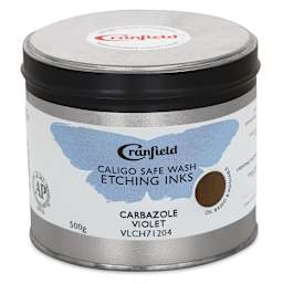 Cranfield Caligo Safe Wash Etching Ink - Carbazole Violet, 500 g Can - front