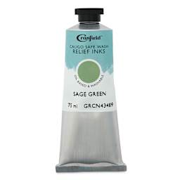 Cranfield Caligo Safe Wash Relief Ink - Sage Green, 75 ml tube