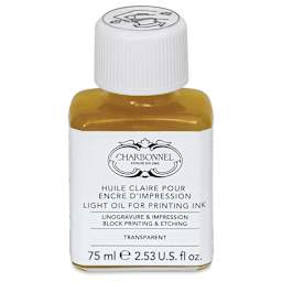 Charbonnel Water Washable Printing Ink Oil - 75 ml, front of bottle