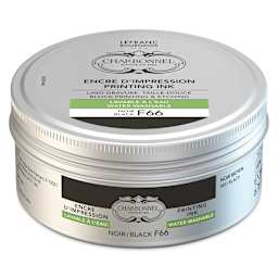 Charbonnel Water Washable Printing Ink - Black F66, 200 ml