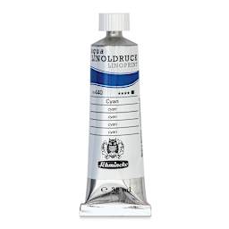 Schmincke Aqua Linoprint Ink - Cyan, 35 ml - front