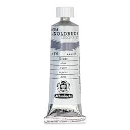 Schmincke Aqua Linoprint Ink - Silver, 35 ml - front
