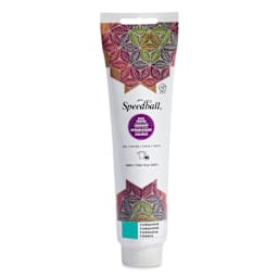 Speedball Fabric and Paper Block Printing Ink - Turquoise, 5 oz