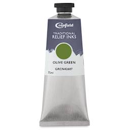 Cranfield Traditional Relief Ink - Olive Green, 75 ml