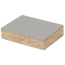 Blick Battleship Gray Linoleum - Block, 3" x 4", Mounted, flat