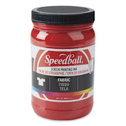 Speedball Fabric Screen Printing Ink - Red, 32 oz, Jar
