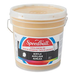 Speedball Permanent Acrylic Screen Printing Ink - Gold, Gallon