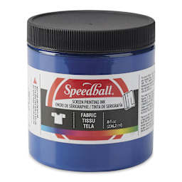 Speedball Fabric Screen Printing Ink - Process Cyan, 8 oz, Jar