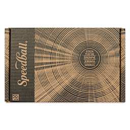 Speedball Fabric Screen Printing Ink - Metallized Glimmer (Opaque), 4 oz, Set of 4, front of pack